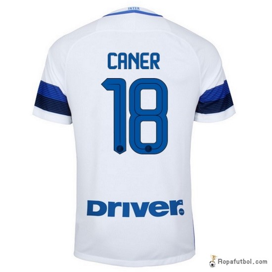 Camiseta Inter de Milán Replica Segunda Ropa Caner 2016/17 Blanco